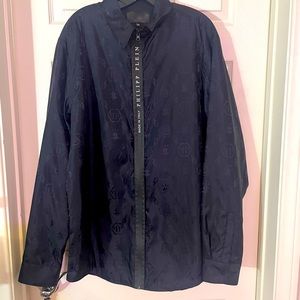 Phillpp Plein Men’s Zip Up Black Jacket